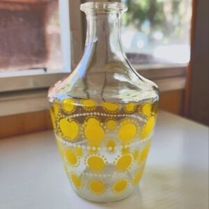 1970s France Glass Liquor Decanter Bottle